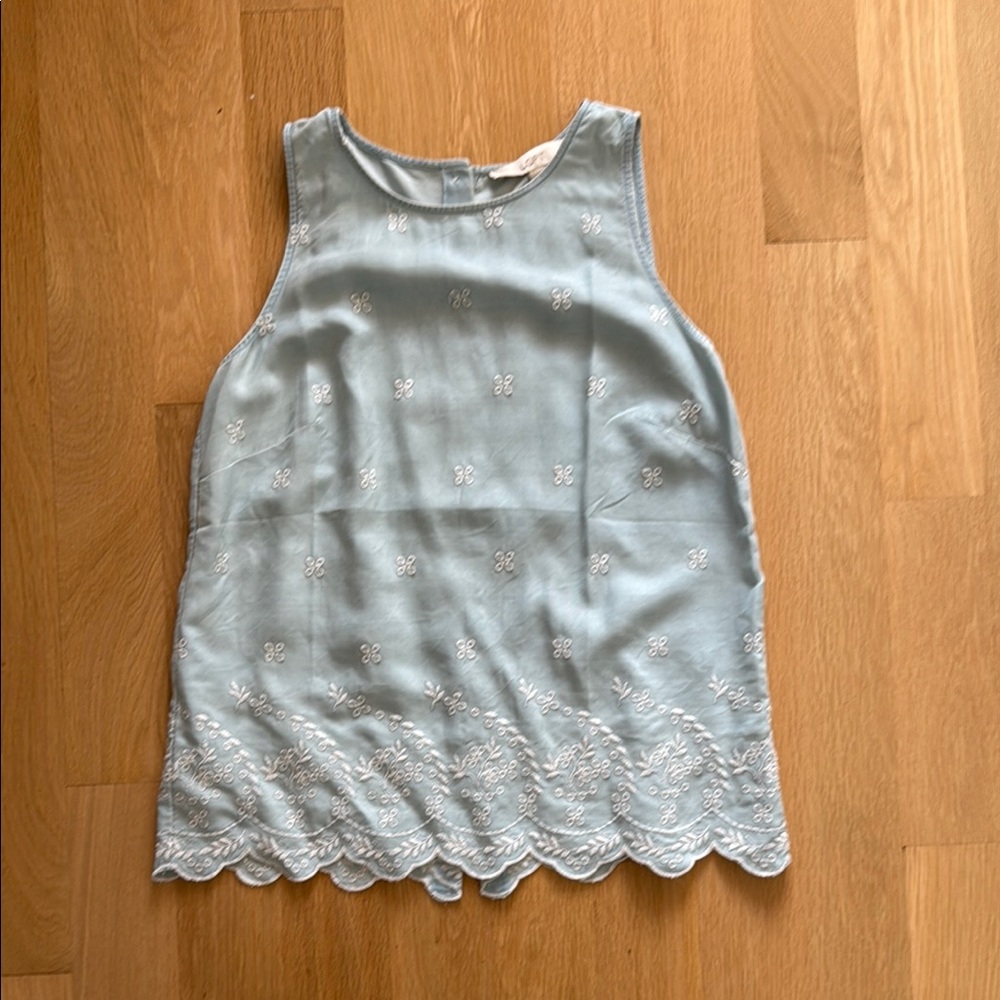 New LOFT Embroidered Top